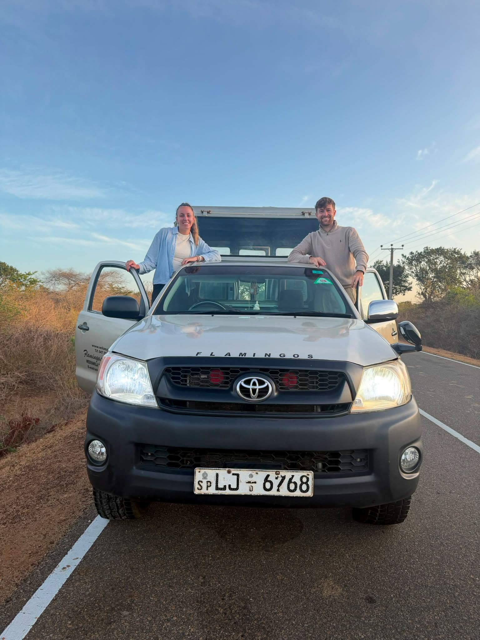 Guests beginning a private safari journey in Sri Lanka